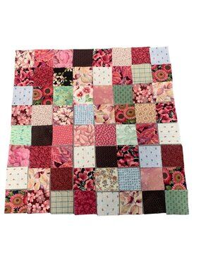 Floral 128 Precut 2” Cotton Squares Multi-Pattern Design Quilting Craft Projects